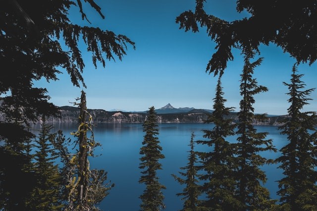 A mountain lake